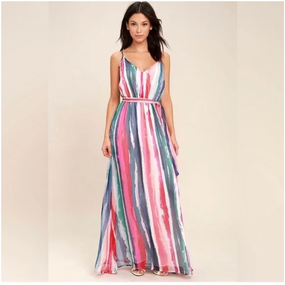 Colorful Spring ModCloth maxi dress